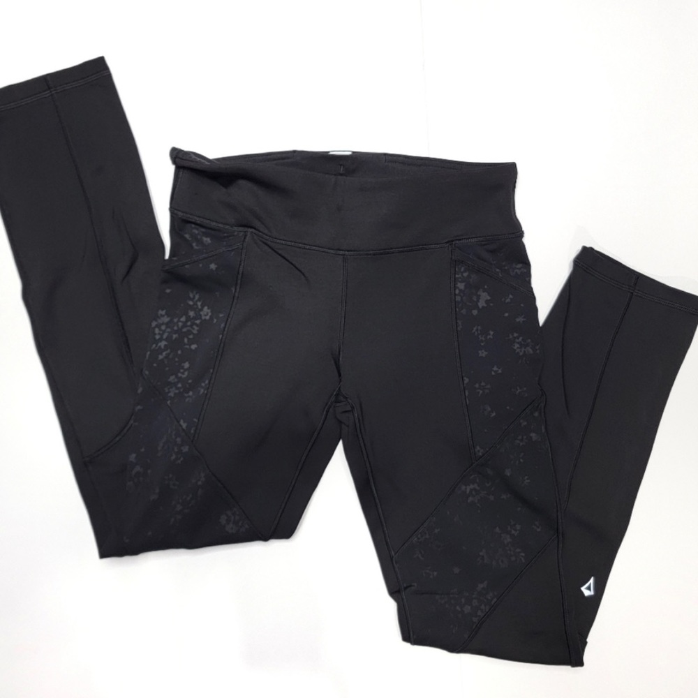 Ivivva by Lululemon Leggings Waisted Black Pockets Kids Size 12